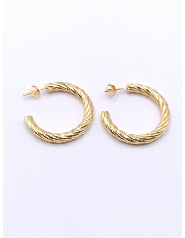 Silver hoop earrings