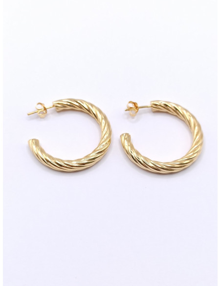 Silver hoop earrings