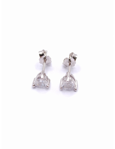 Silver stud earrings