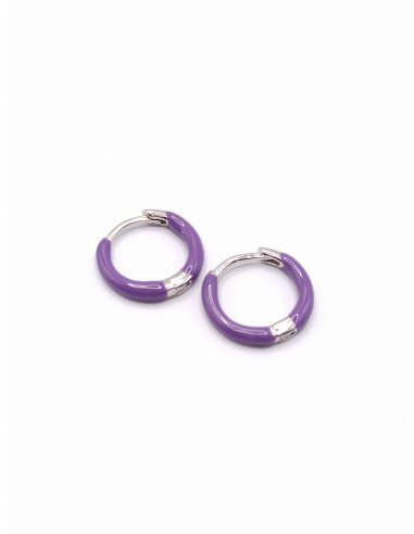Silver hoop earrings