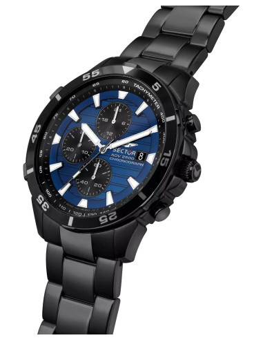 SECTOR ADV2500 Chronograph Black Stainless Steel Bracelet