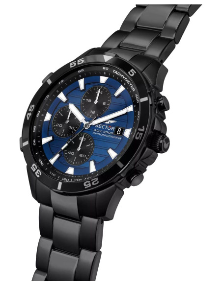SECTOR ADV2500 Chronograph Black Stainless Steel Bracelet