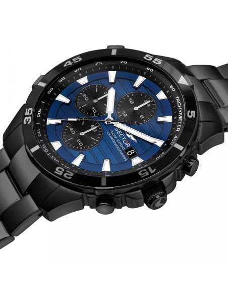 SECTOR ADV2500 Chronograph Black Stainless Steel Bracelet