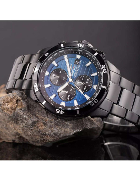 SECTOR ADV2500 Chronograph Black Stainless Steel Bracelet