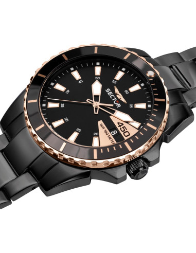 SECTOR 450 Black Metallic Bracelet