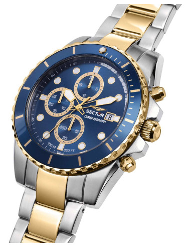 SECTOR 450 Chronograph Two Tone Stainless Steel Bracelet