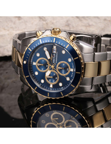 SECTOR 450 Chronograph Two Tone Stainless Steel Bracelet