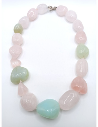 Quartz and Chalcedony Necklace