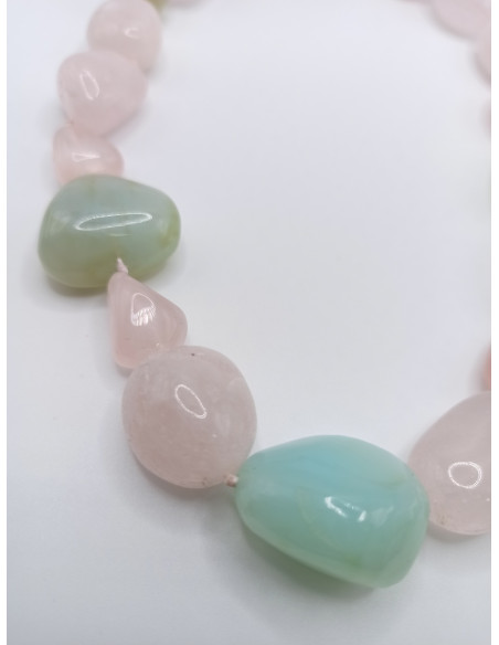 Quartz and Chalcedony Necklace