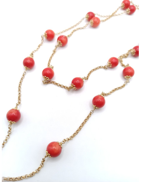 Silver Coral Necklace