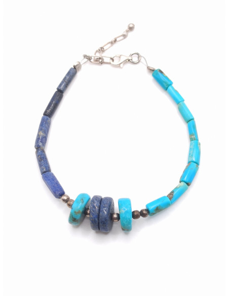 Βραχιόλι Λάπις και Τυρκουάζ
