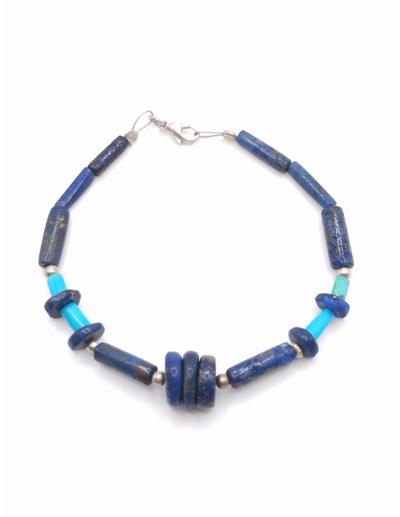 Lapis and Turquoise Bracelet