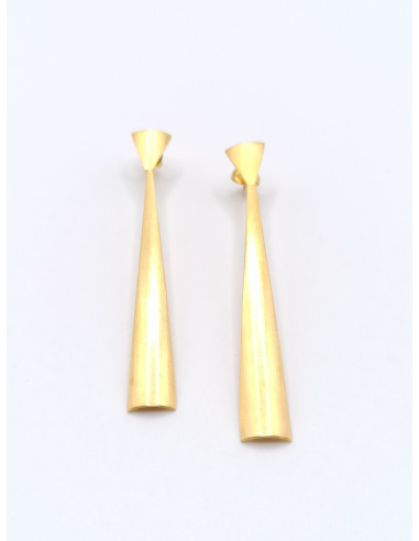 Silver long earrings