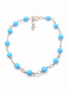 Ασημένιο Βραχιόλι Τυρκουάζ