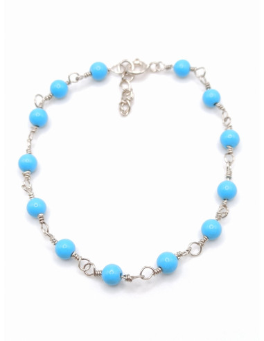 Ασημένιο Βραχιόλι Τυρκουάζ