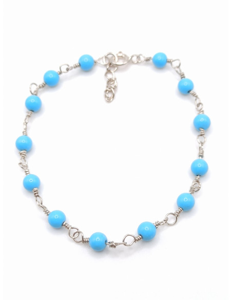 Ασημένιο Βραχιόλι Τυρκουάζ