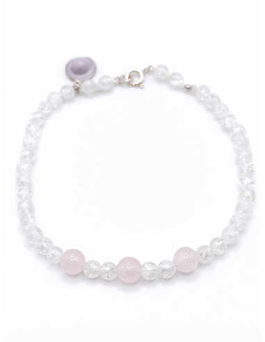 Quartz Bead Bracelet