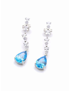 Ασημένια κρεμαστά σκουλαρίκια