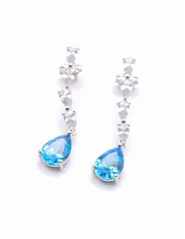 Ασημένια κρεμαστά σκουλαρίκια