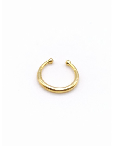 Silver nose earring