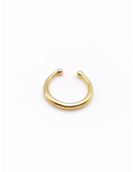 Silver nose earring
