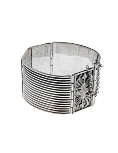 Ασημένιο Βραχιόλι Ανθέμιο 2