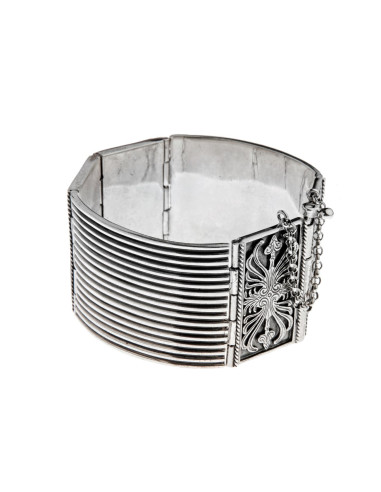 Ασημένιο Βραχιόλι Ανθέμιο