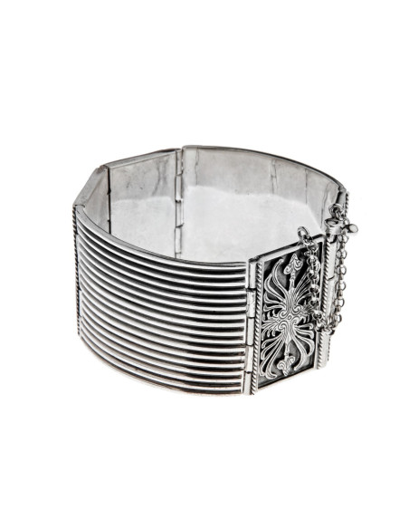 Ασημένιο Βραχιόλι Ανθέμιο