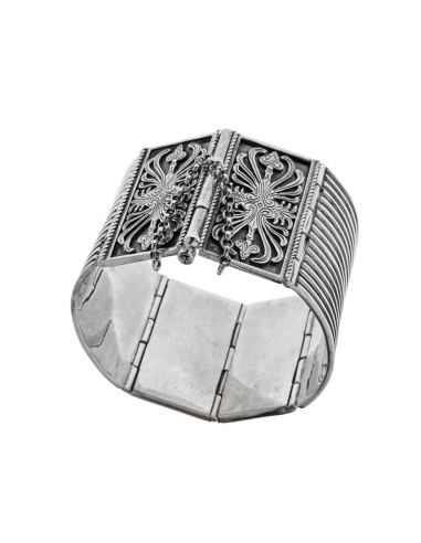 Ασημένιο Βραχιόλι Ανθέμιο