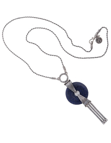 Ασημένιο κολιέ με Λάπις Λάζουλι