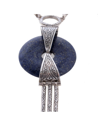 Ασημένιο κολιέ με Λάπις Λάζουλι